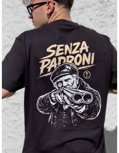 T-shirt Oversize Senza Padroni | Maglietta Streetwear con Stampa Posteriore