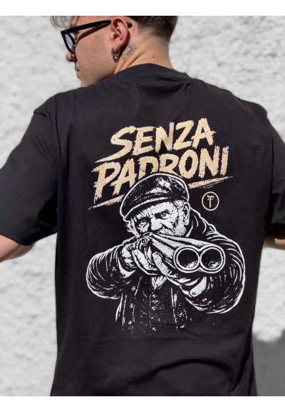 T-shirt Oversize Senza Padroni | Maglietta Streetwear con Stampa Posteriore