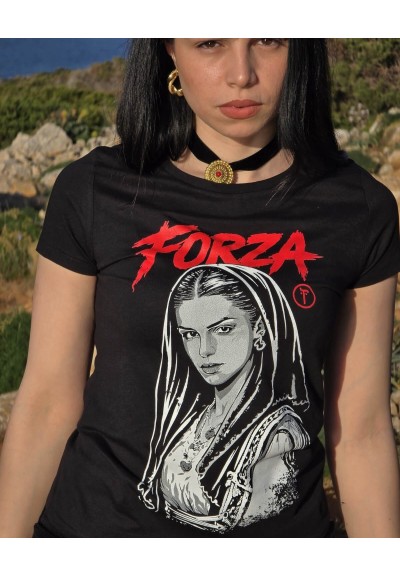 T-Shirt FORZA Donna | Stile Sardo Moderno